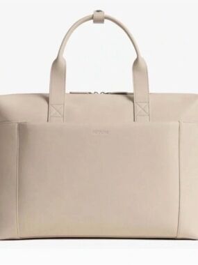 MONOS Metro Duffle Bag Ivory Vegan Leather Luggage